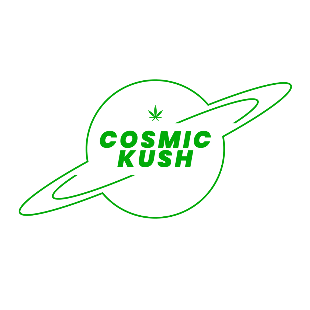 Logotipo da loja online Cosmic Kush
